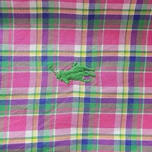 Pink & Green Plaid Ralph Lauren polo button down shirt Large
